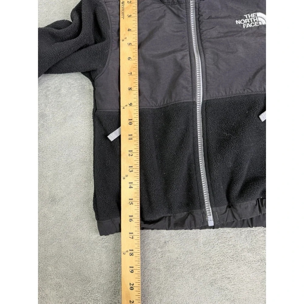 The North Face Denali Full Zip Fleece Jacket Boys Size XXS Black
